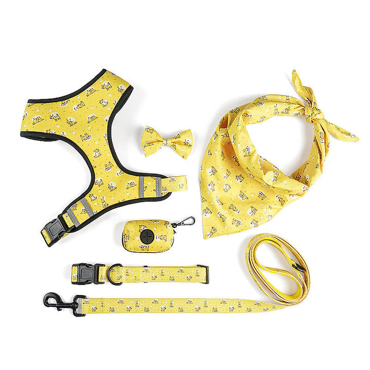 Elevate Your Dog's Style with Our Harness Leash with Bow