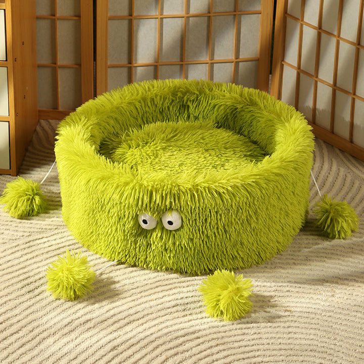 Keep Your Pet Cozy with the Cute Monster Winter Pet Bed Nest