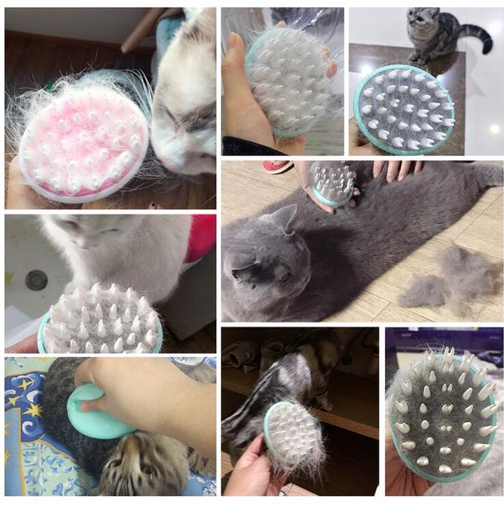 Unleash the Grooming Revolution with Our Comfortable Pet Massage Bath Brush